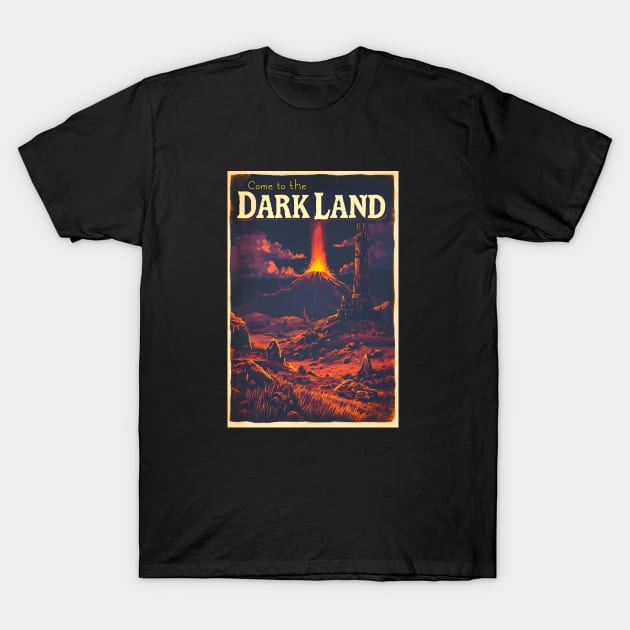 Come to the Dark Land - Vintage Travel Poster - Fantasy T-Shirt by Fenay-Designs